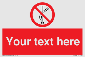 Custom prohibition Do not leave the tow track